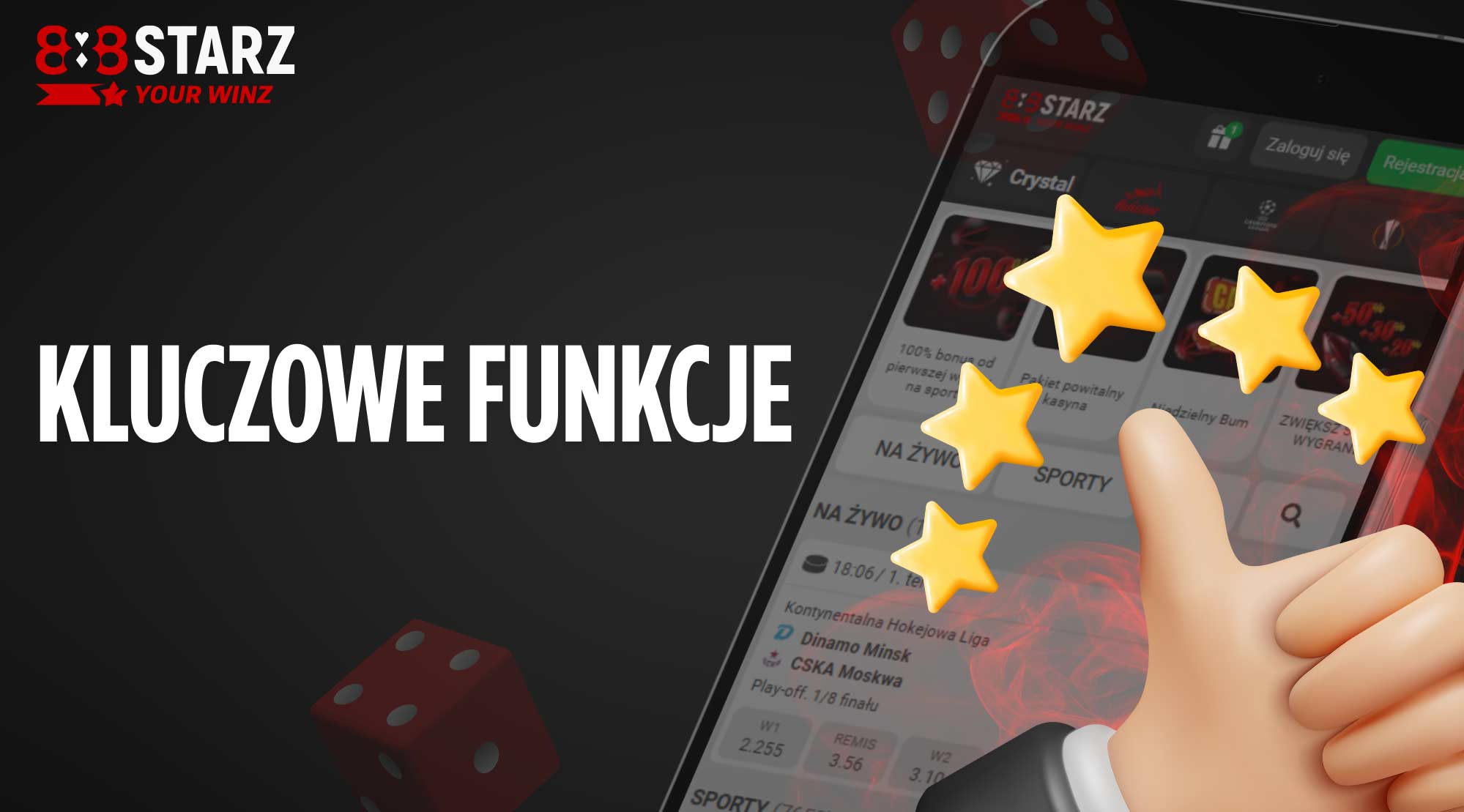 Funkcje aplikacji 888Starz
